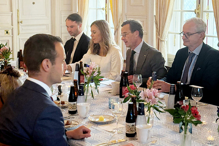 1. Representing the Swedish Government were Prime Minister Ulf Kristersson and Minister for EU Affairs Jessica Rosencrantz. Issues that will be high on the EU agenda going forward were discussed at the working lunch.